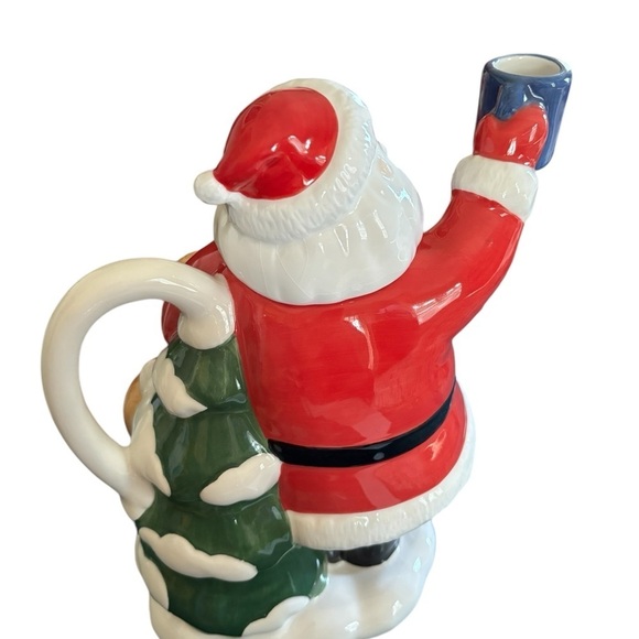 VTG Lenox Rudolph The Red Nosed Reindeer Christmas Santa Teapot Ceramic Holiday - Picture 7 of 9